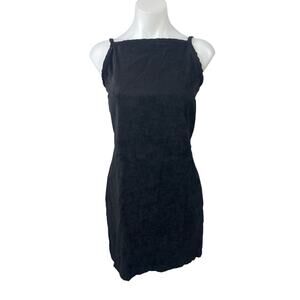 California Concepts Black Sleeveless Square Neck Cami Mini Shift Tank Dress Sz 3